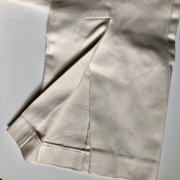 DREW | Cream Slit Front Dress Pants | Size 0 - Picture 7 of 9